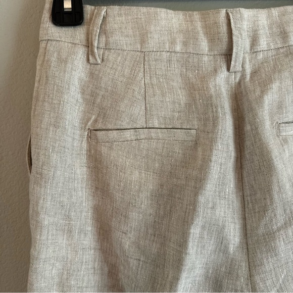 Reformation Alex Linen Mid Rise Pants NWOT Size 4 - Picture 10 of 11